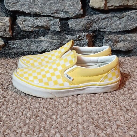 Women's Van's Off the Wall checkerboard slip on shoes sz 5 - Picture 5 of 8
